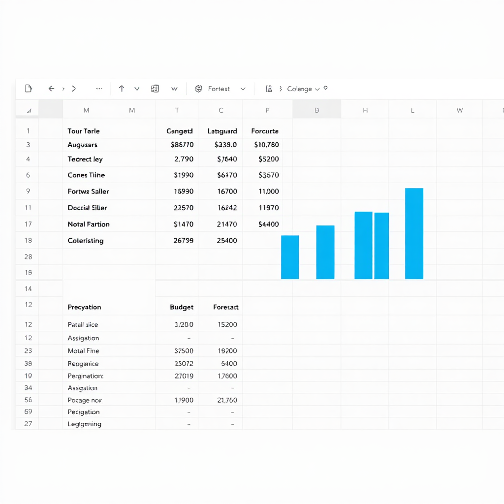 Budgeting and forecasting visual