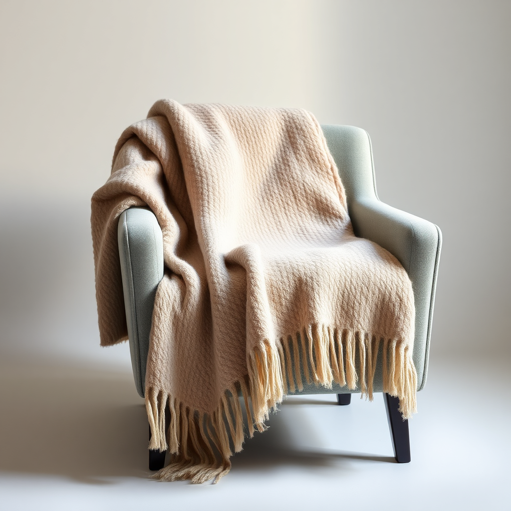 Organic Wool Throw Blanket