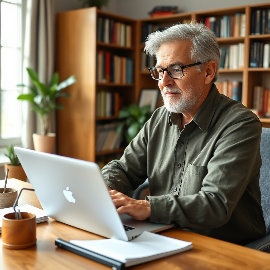 Personne travaillant sur ordinateur
