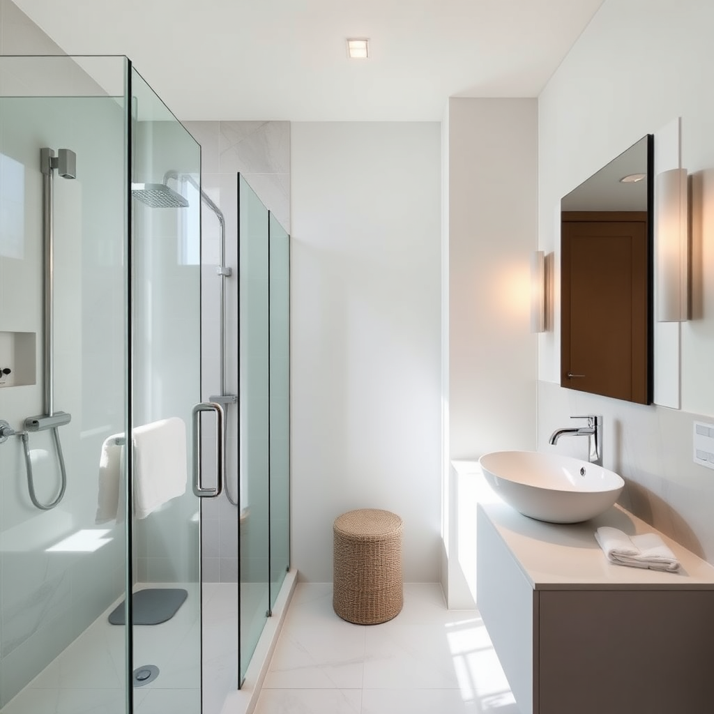 Château de Kergonano bathroom interior