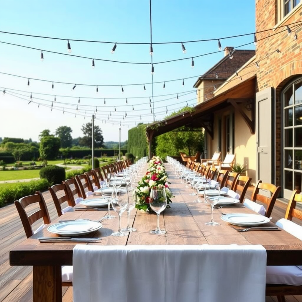 Outdoor dining terrace