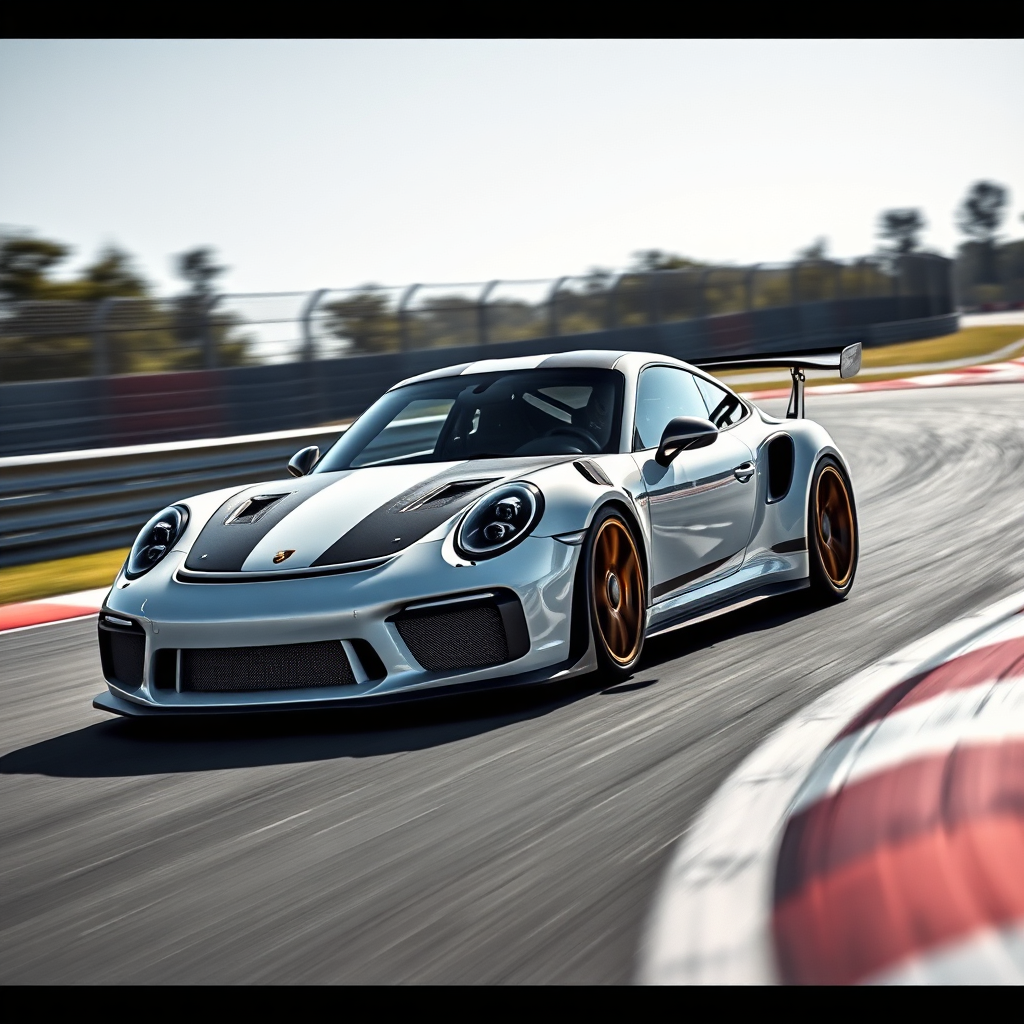 Porsche 911 GT3 RS on track