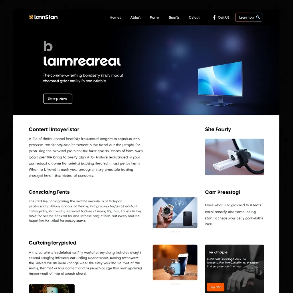 An image showcasing a visually appealing e-commerce landing page with high-quality product photography and compelling storytelling. The page should feature a mix of text, images, and videos, highlighting the product's benefits and creating a visually immersive experience for the customer. The overall tone should be professional, informative, and engaging, emphasizing the power of content marketing in e-commerce.