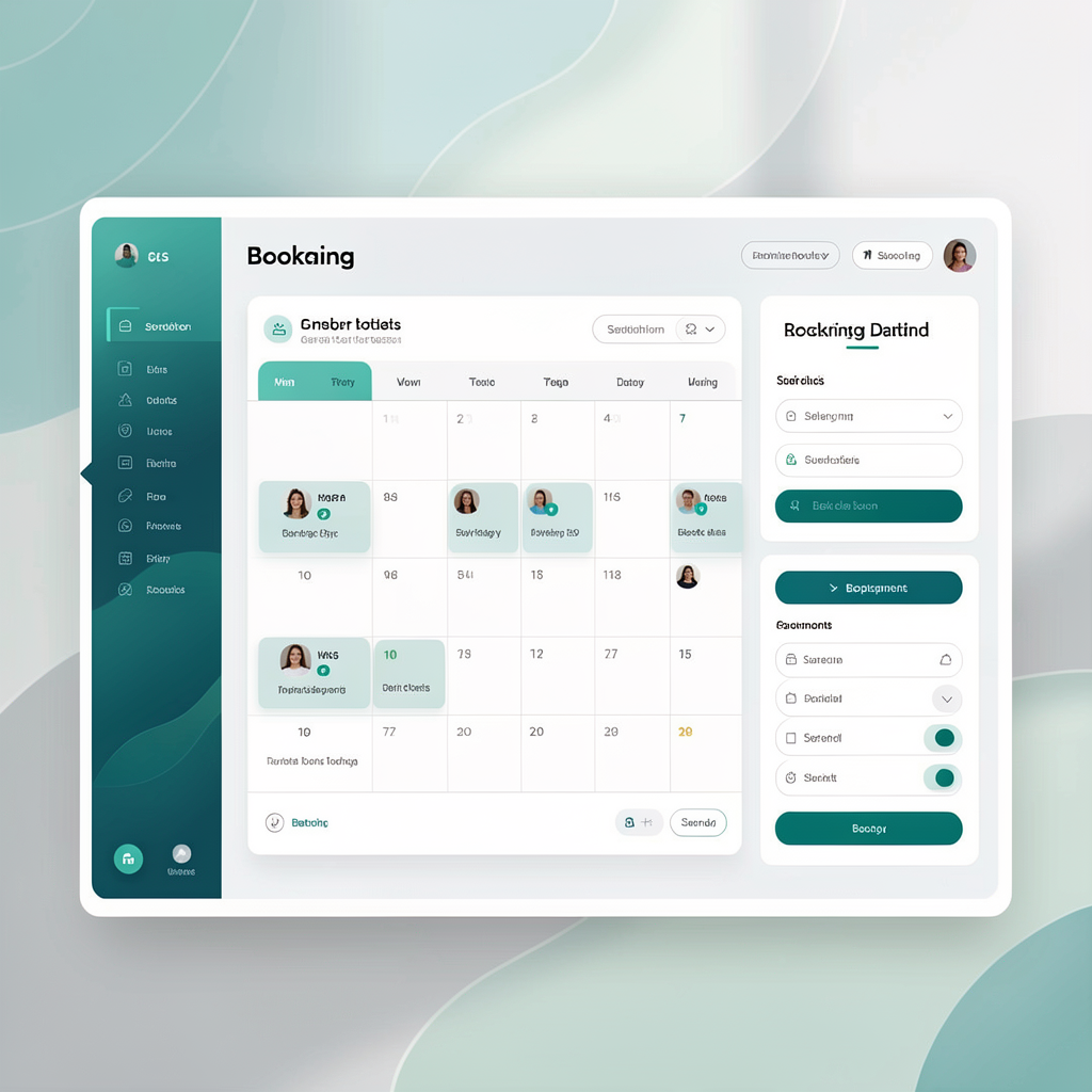 UpNext booking dashboard interface