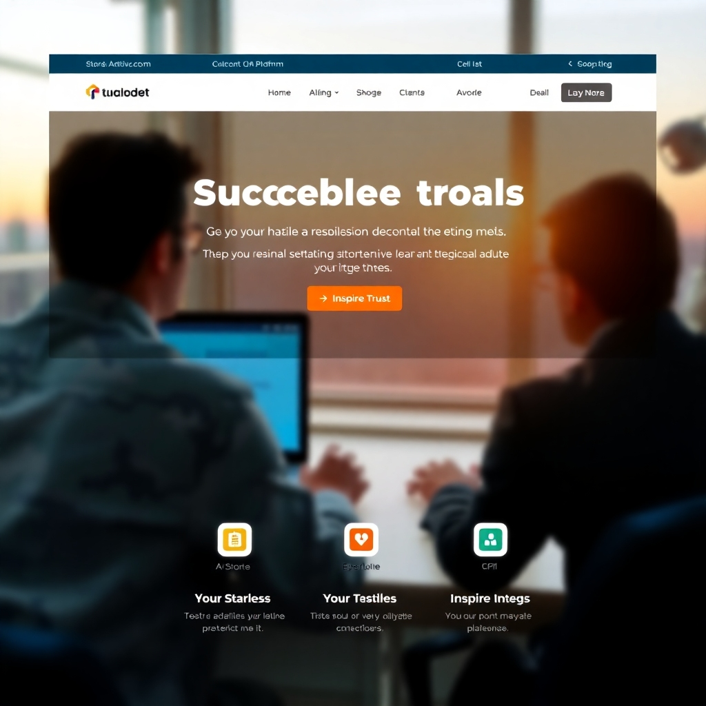 Screenshot of a successful deal website example.  Focus on its user-friendly interface and design. The image should inspire trust and showcase the platform's effectiveness.