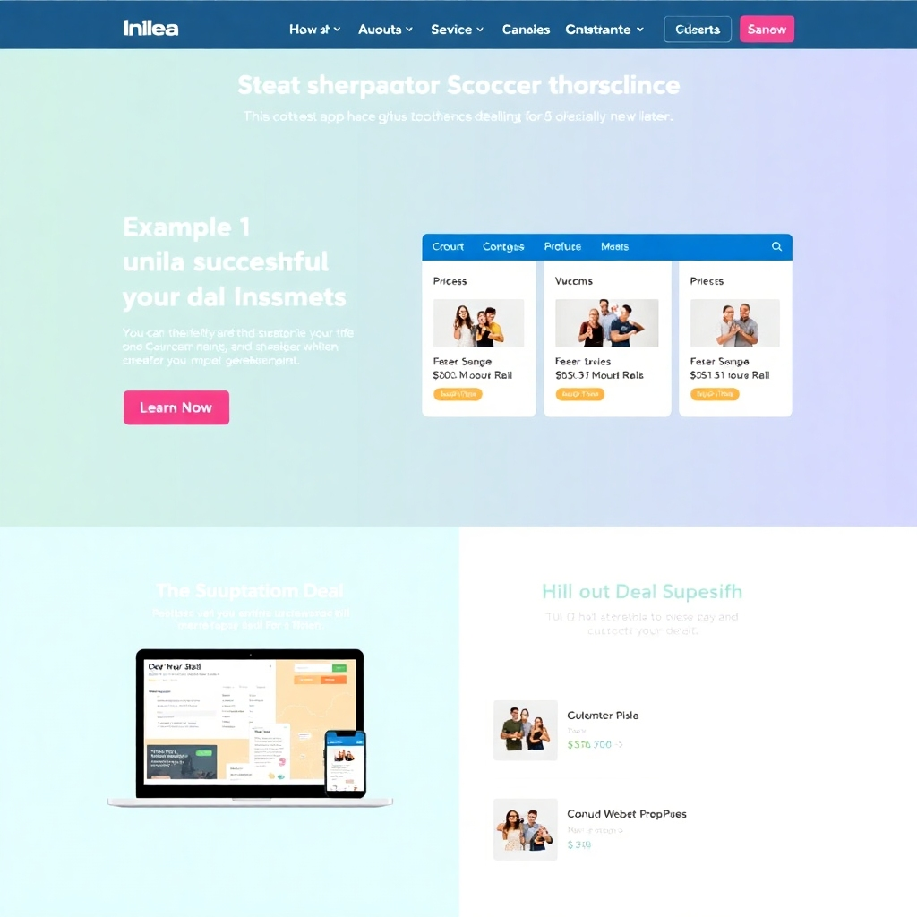 Screenshot of another successful deal website example. This should highlight different aspects of the platform and its flexibility, compared to Example 1.