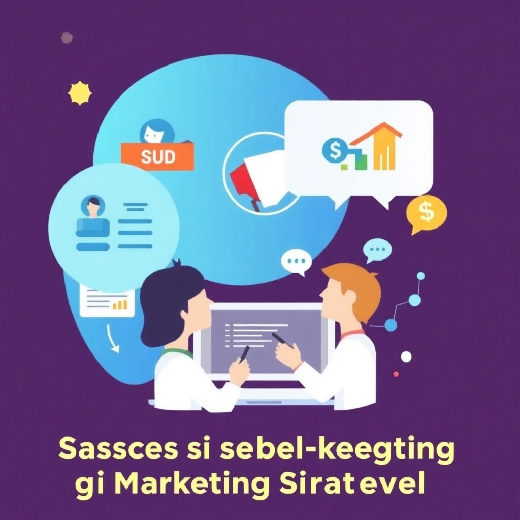 Stylized graphic representation of successful digital marketing strategies, emphasizing customer engagement and conversion.