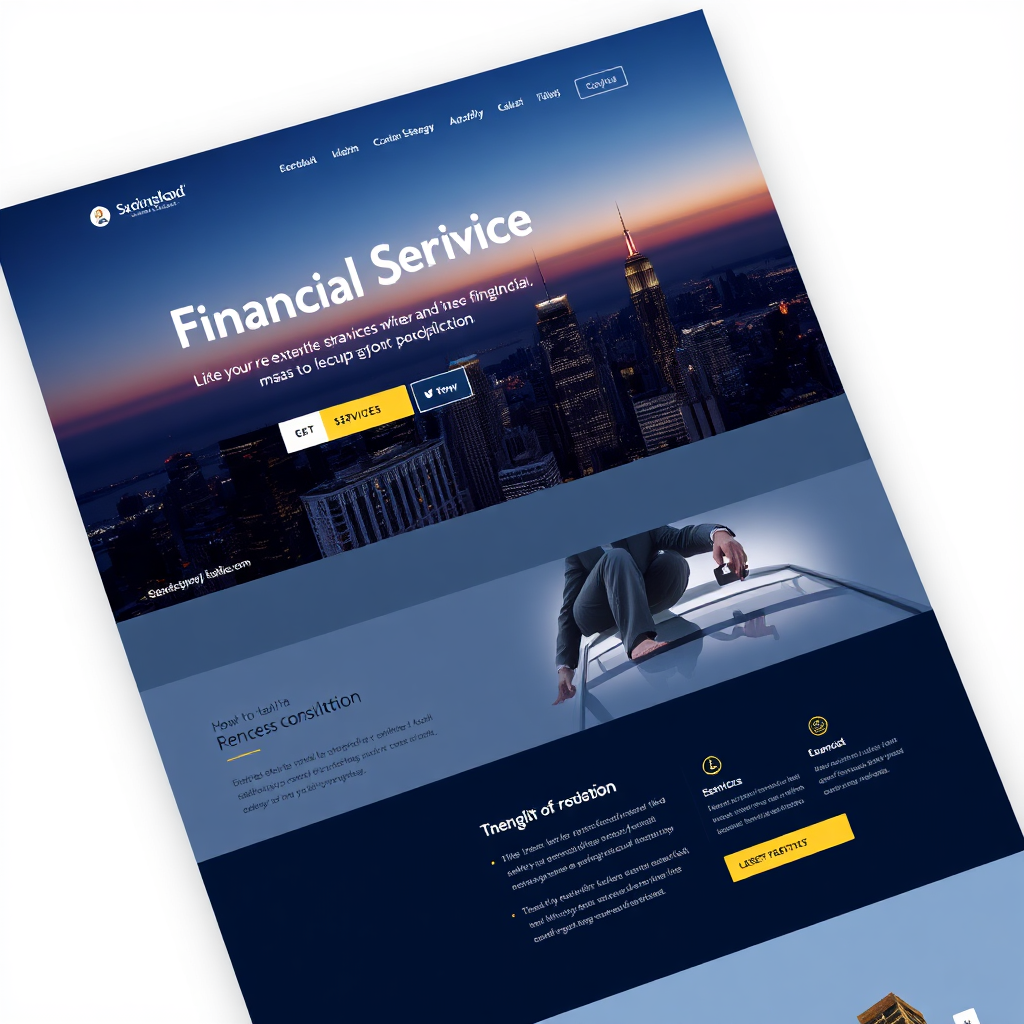 Financial consulting firm website