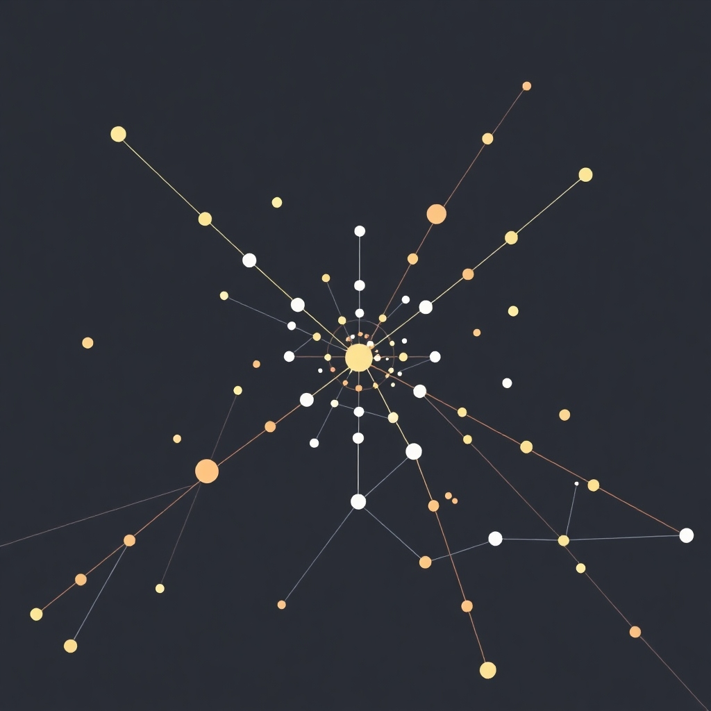A stylized illustration showing the complexity of training a generative model.  Show data points forming complex patterns requiring significant computational power to model accurately. The scene should emphasize the challenges of modeling intricate patterns, using visual metaphors like interconnected nodes or complex mathematical formulas. The aesthetic should feel technical and complex.