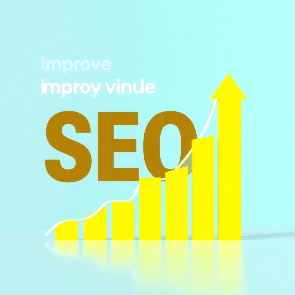 Create a stylized image representing the improvement of SEO performance, perhaps using a graph showing upward trending results. The image should be clean and professional, conveying trust and expertise. The lighting should be clean and bright, and the color palette should feature various shades of green and blue, suggesting growth and positive change.