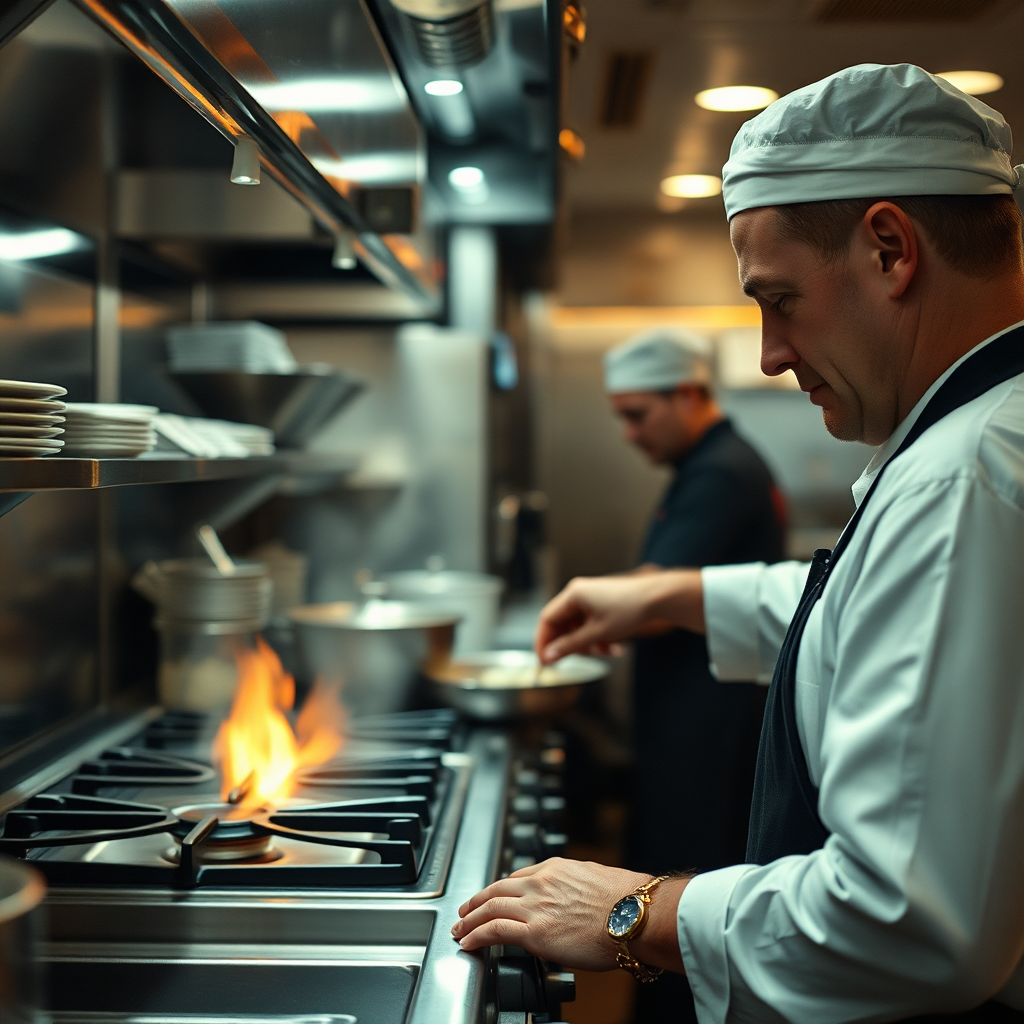 Restaurant kitchen in Germany