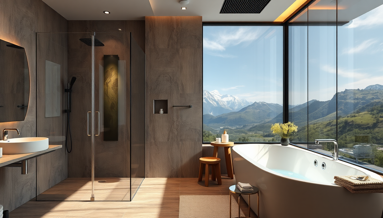 Luxury bathroom renovation after