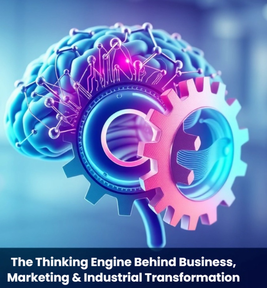 A stylized image representing the core mission of Ai Automation Strategist. The composition features a stylized brain made of interconnected nodes and circuits, symbolizing AI, merging seamlessly with a gear, representing automation and efficiency. The color palette is a vibrant mix of blues, greens, and purples, creating a futuristic and dynamic feel. Soft, diffused lighting highlights the interconnectedness of the elements. The camera angle is slightly elevated, showcasing the complexity and scale of the AI-powered system. Texture details should include smooth, polished surfaces and subtle glowing effects. The environment is a clean, abstract space, emphasizing the technological aspect. Style reference: Abstract futuristic artwork. Technical specs: 4K resolution, high quality rendering, depth of field.