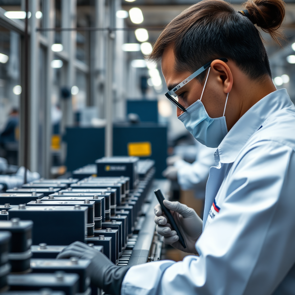 Quality inspection on a production line