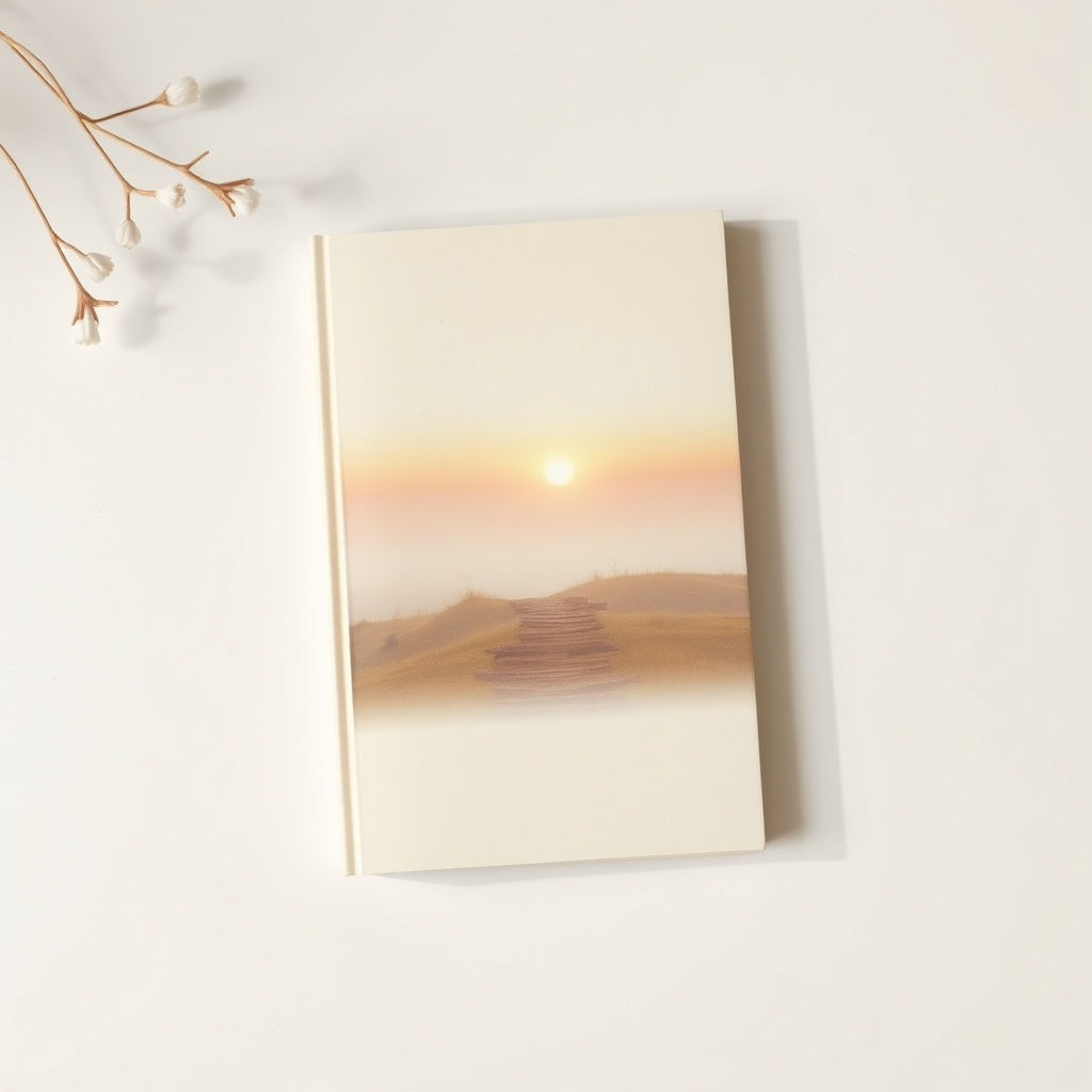 Course lesson cover art for overthinking breaker module with modern minimal typography and soft amber-rose gradient