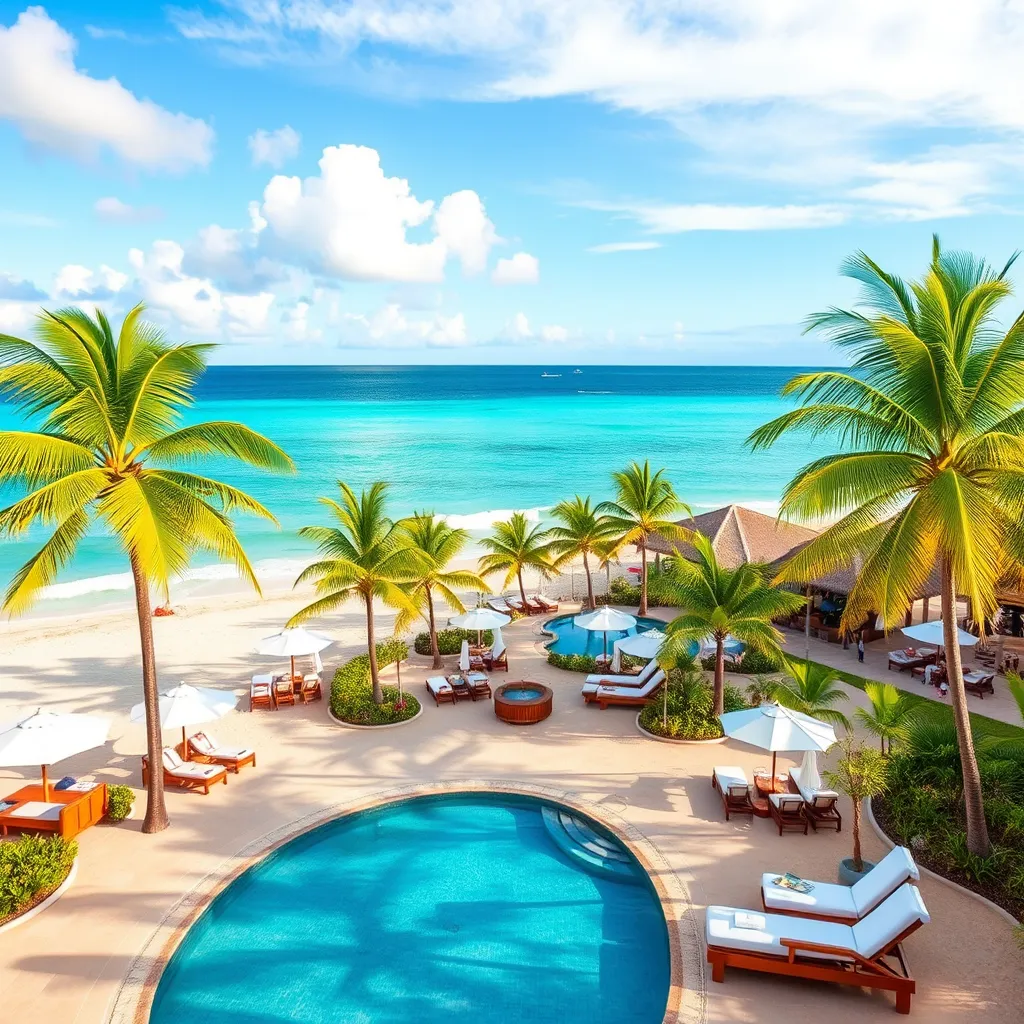 A happy family enjoying various activities on a luxurious cruise ship, including dining, swimming, and sightseeing. An overlay banner reads 'All-Inclusive Packages' with icons representing each activity.