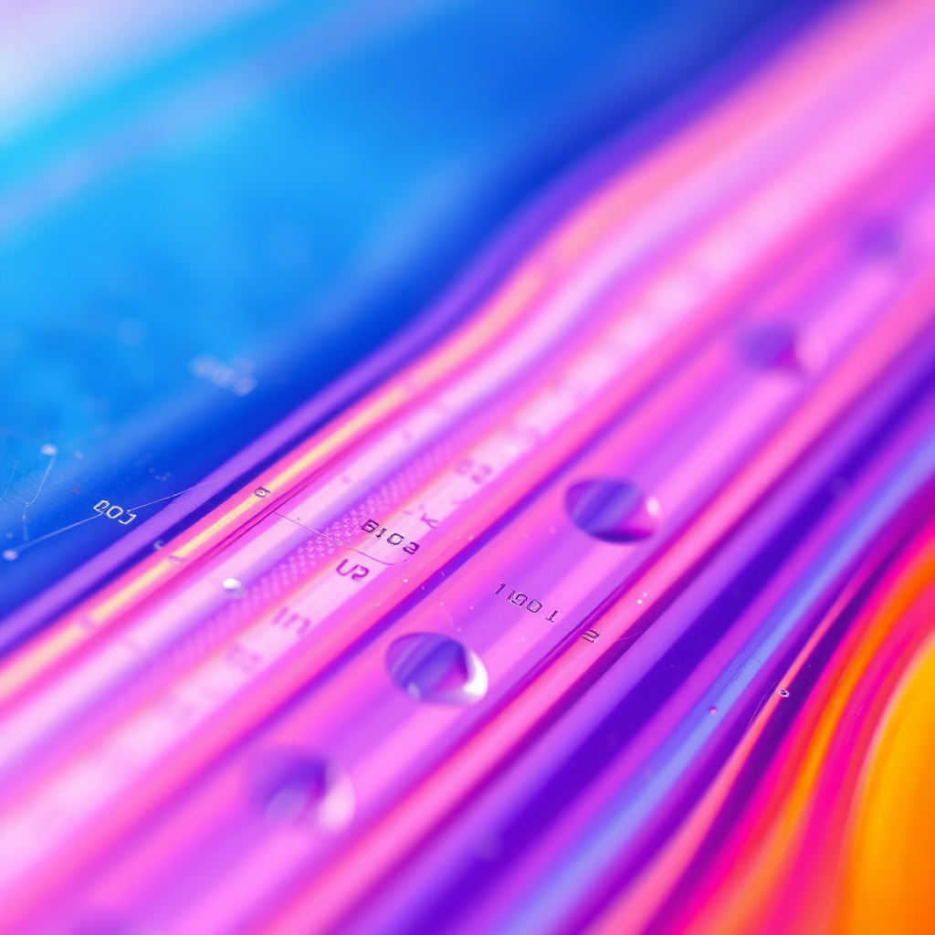A macro shot of a UV-printed acrylic surface, showcasing the incredibly fine details and vibrant color gradients achieved through the printing process. The lighting is carefully controlled to highlight the textures and clarity of the print. Style: Hyperrealistic close-up photography.