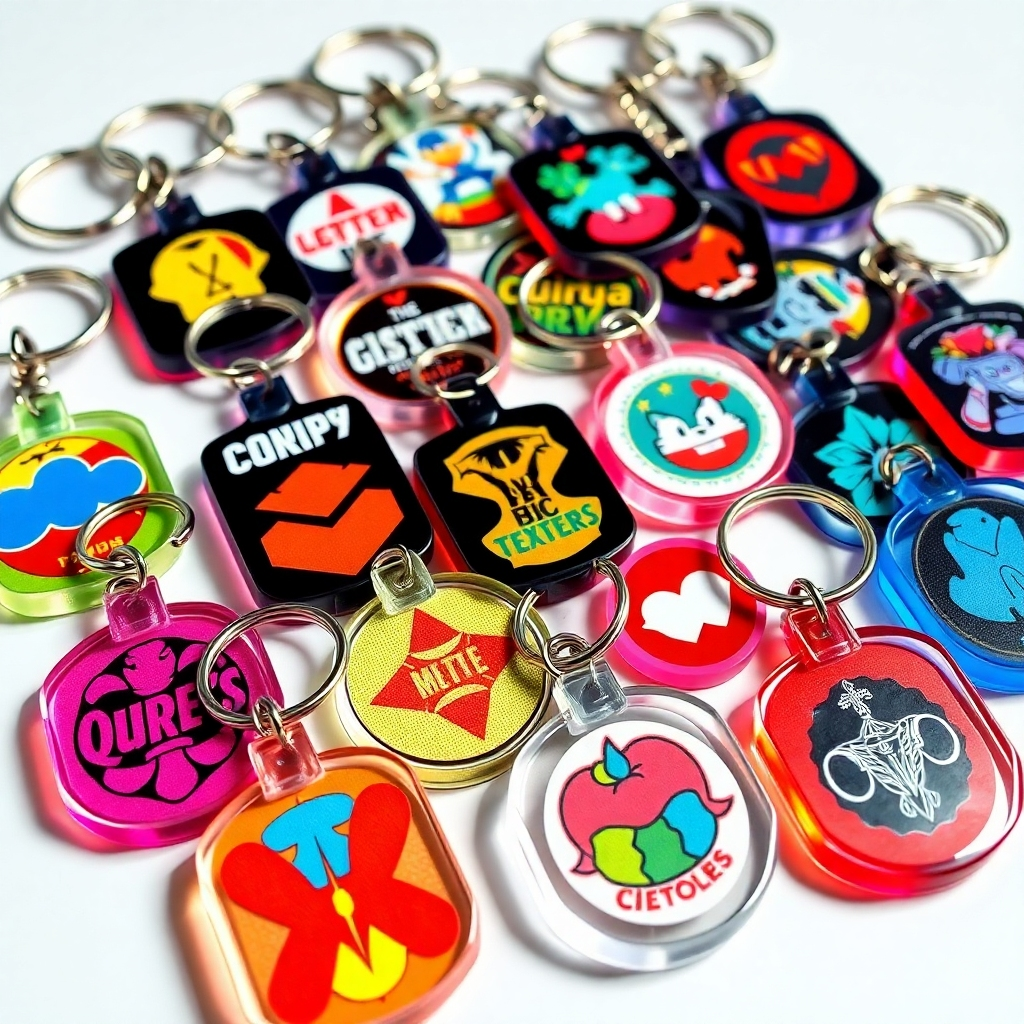 Acrylic key fobs