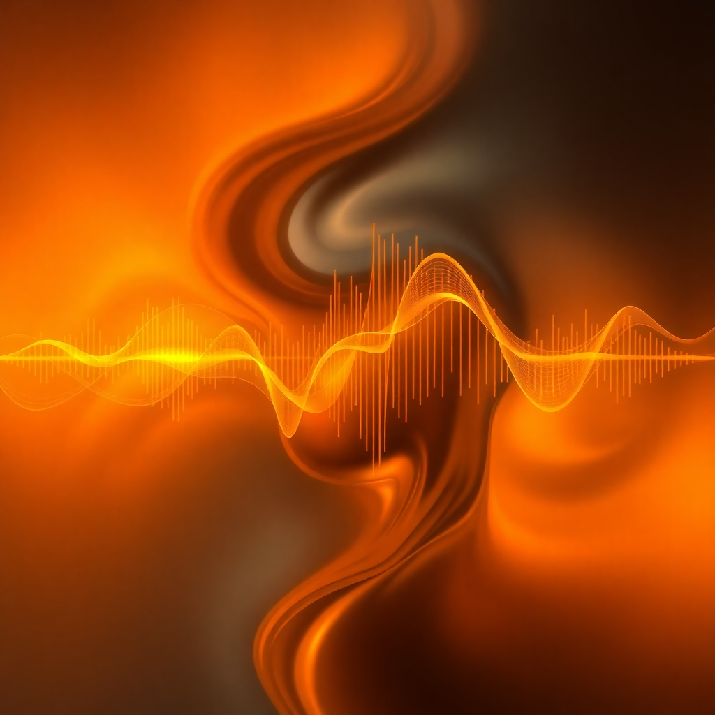 An abstract representation of a lasting impression, with a sound wave leaving a distinct mark on a listener's mind. The colors are warm and memorable. The style is artistic and profound, 4k resolution.