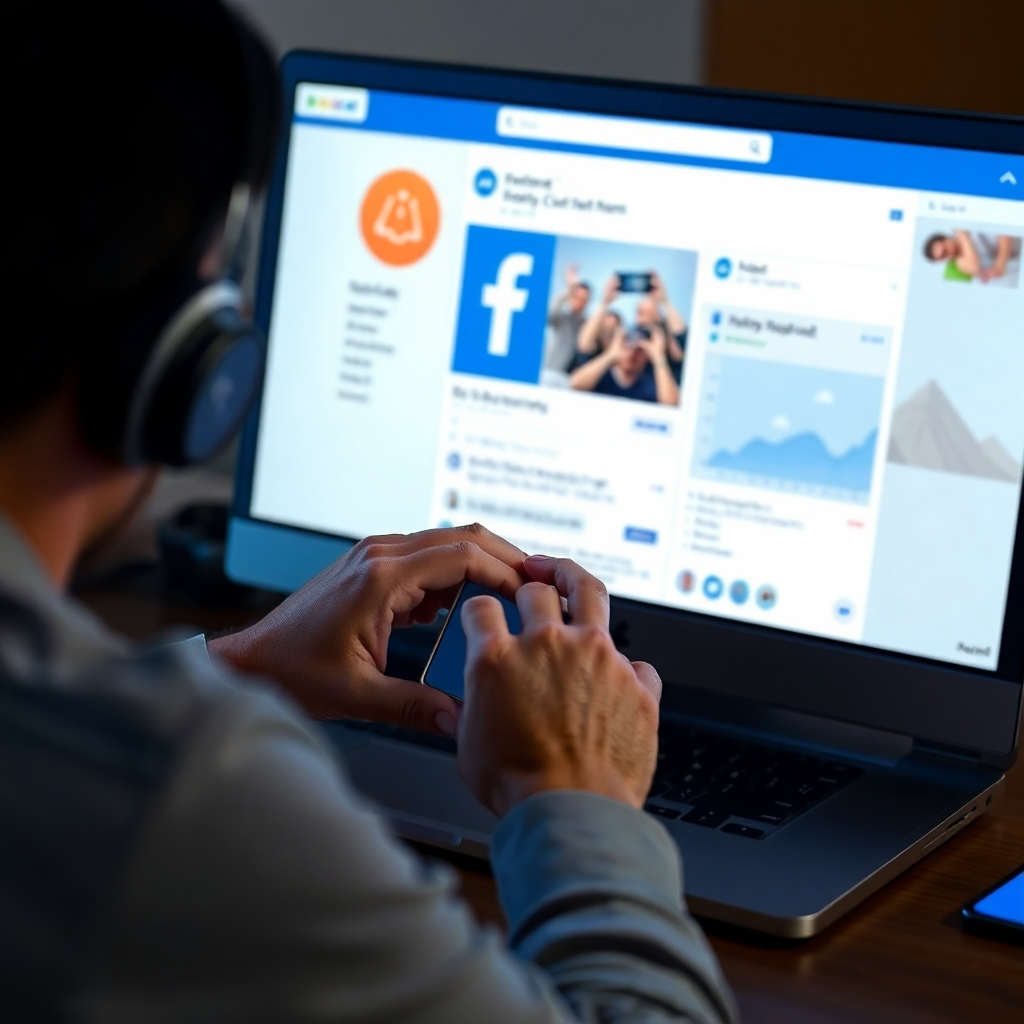 Depict ongoing support and maintenance of a Facebook page, emphasizing the continuous improvement and performance optimization.