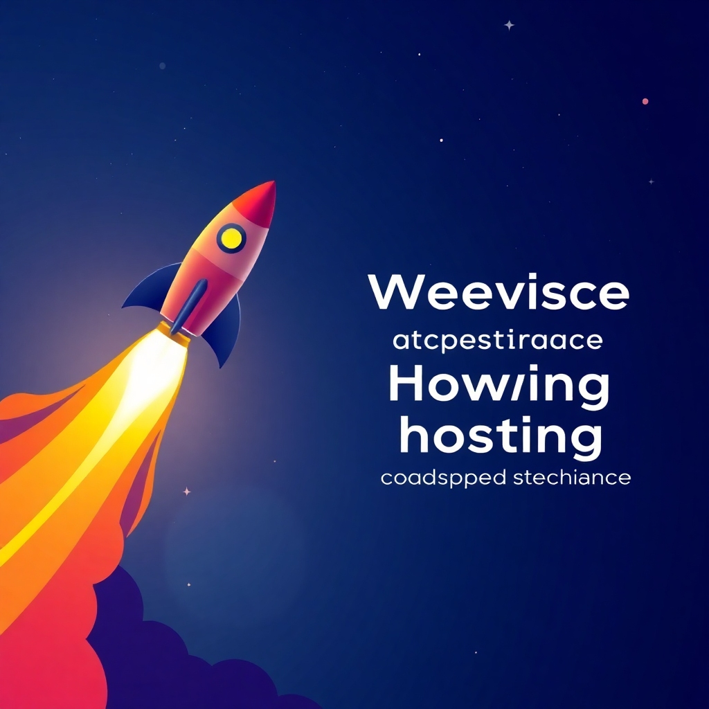 A stylized image depicting a rocket launching into a starry sky, representing website growth through enhanced hosting. The color scheme should incorporate deep blues and purples for the night sky, contrasted with vibrant oranges and yellows for the rocket's fiery trail. The composition should emphasize upward movement and speed. The style should draw inspiration from science fiction imagery, emphasizing a sense of dynamic movement and rapid advancement. The image resolution should be 4K with high-quality rendering. The rocket's trail might leave behind glowing particles symbolizing data and progress. The overall effect aims to visually communicate the speed and performance enhancements offered.