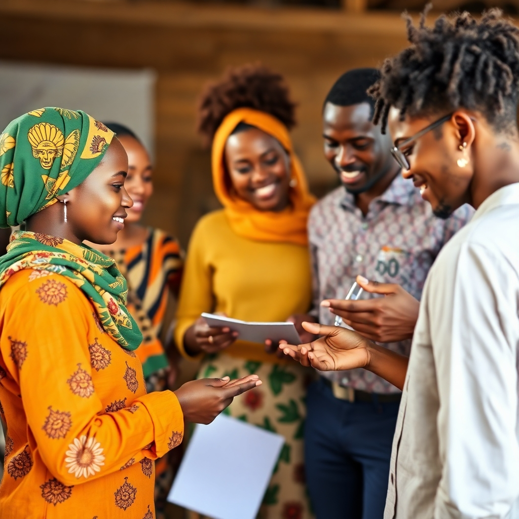 Photorealistic image of a team efficiently collaborating with G-Company software. The lighting is bright and productive, while the camera angle should focus on the team's interaction with the software. The color scheme is vibrant and collaborative.
