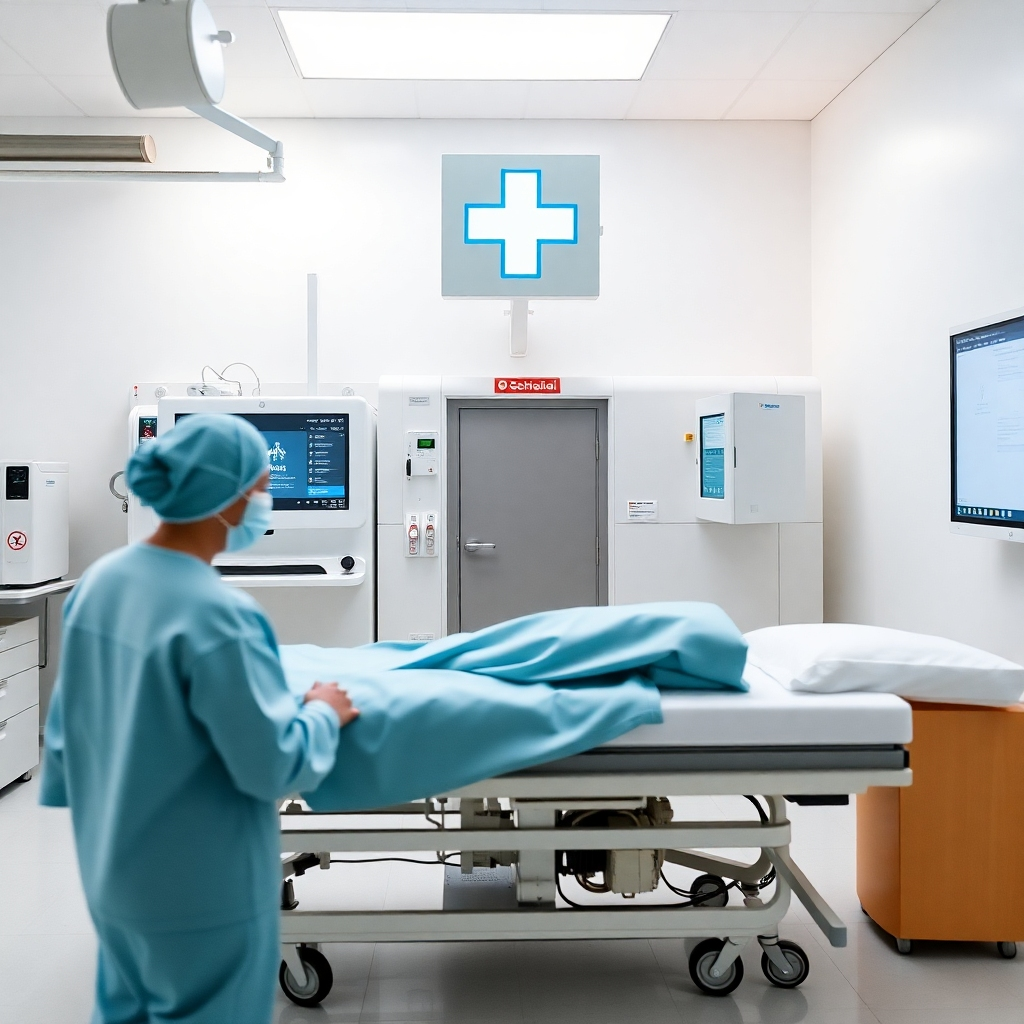 A photorealistic image of a diverse team of developers collaborating around a table, focused on a laptop displaying a clean, modern website design. The background should be a bright, modern office space with natural light.  High resolution, detailed, vibrant colors, sharp focus.