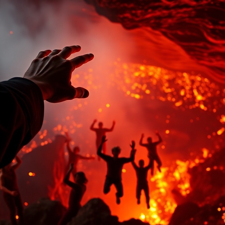 A photorealistic image depicting a vibrant scene of missionary work in Dschang, Cameroon.  Show a diverse group of people actively engaged in community outreach. Warm lighting and a color palette of rich earthy tones and uplifting accents. Camera angle: slightly elevated, wide shot. Texture details: focus on the textures of clothing, the landscape, and the expressions on people's faces. Environment: bustling Dschang streets, vibrant community life. Props: Bibles, helping hands, symbols of faith and community engagement. Style: photojournalistic, capturing the energy and heart of the mission.