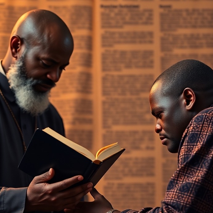 An image showing the transformative power of faith in Dschang. The camera angle will be wide, depicting before and after scenarios with a clear positive change. A photorealistic style showing the contrast between the community's previous state and its improved state after the crusade is most suitable. The image must focus on the change brought to the city, making it a better place.