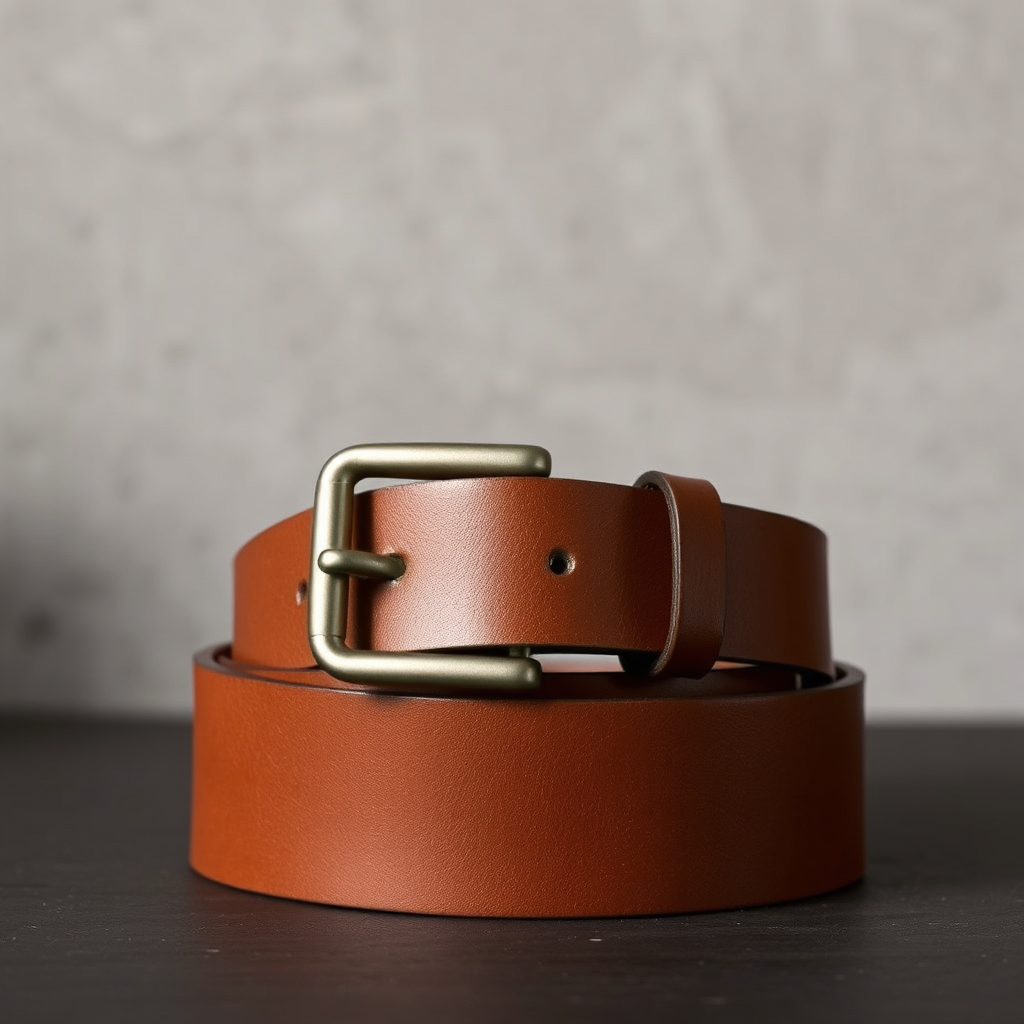 Leather belt