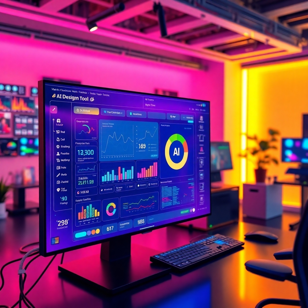 A vibrant interface illustrating privacy-forward personalization tools that adapt content without intrusive tracking, featuring clear consent controls and data transparency in a contemporary design lab.
