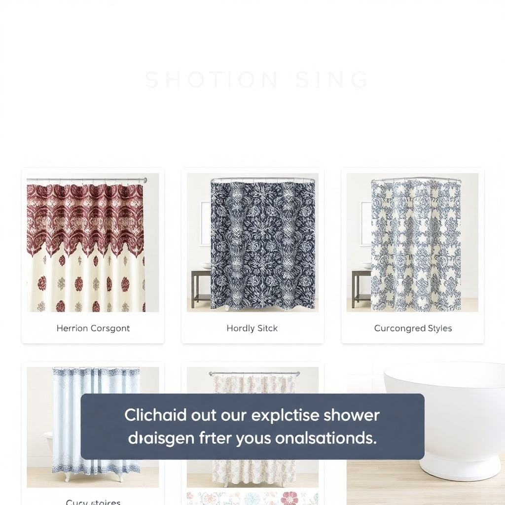 Picture a seamless transition to a shopping experience where users browse through our exquisite shower curtains online. Clear, bright images showcase each design, inviting potential customers to click and discover their personalized styles.