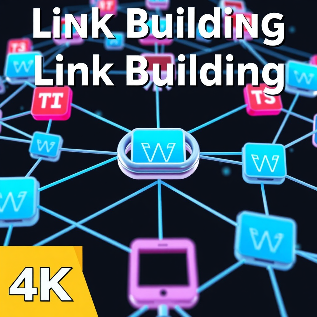 A visual representation of interconnected websites, symbolizing the power of link building. The connections are strong and reliable, demonstrating the positive impact on website authority. 4K resolution, stylized.
