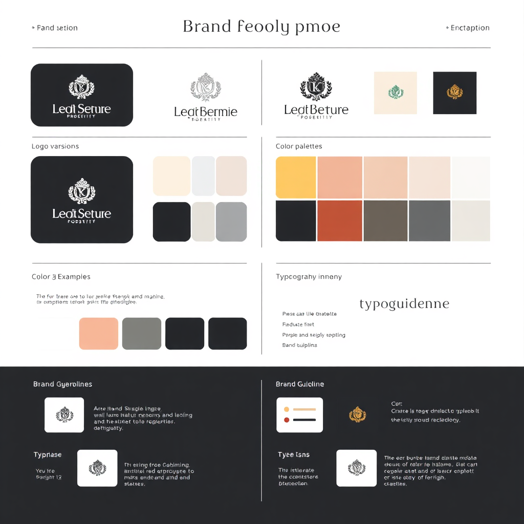 Brand identity design graphic