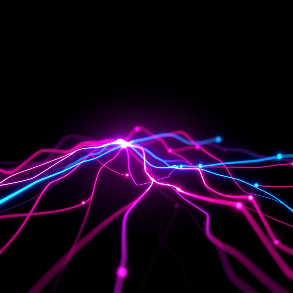 Abstract digital network graphic
