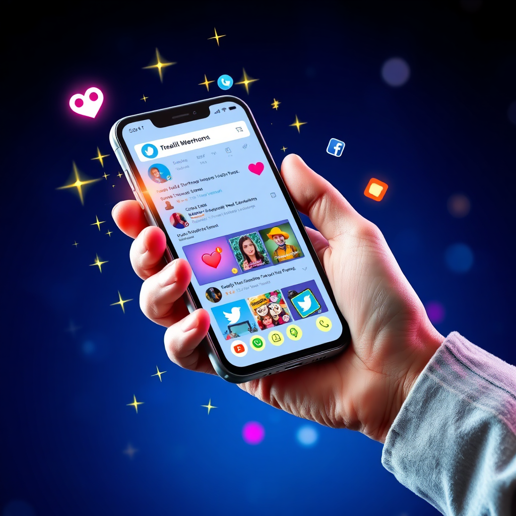 Social Media Content Creation illustration