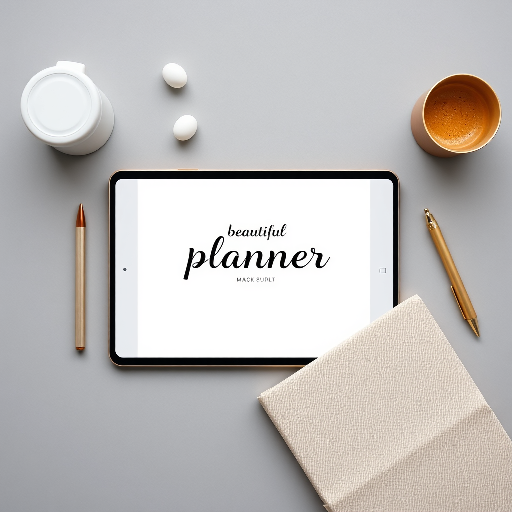 Digital Planner Mockup