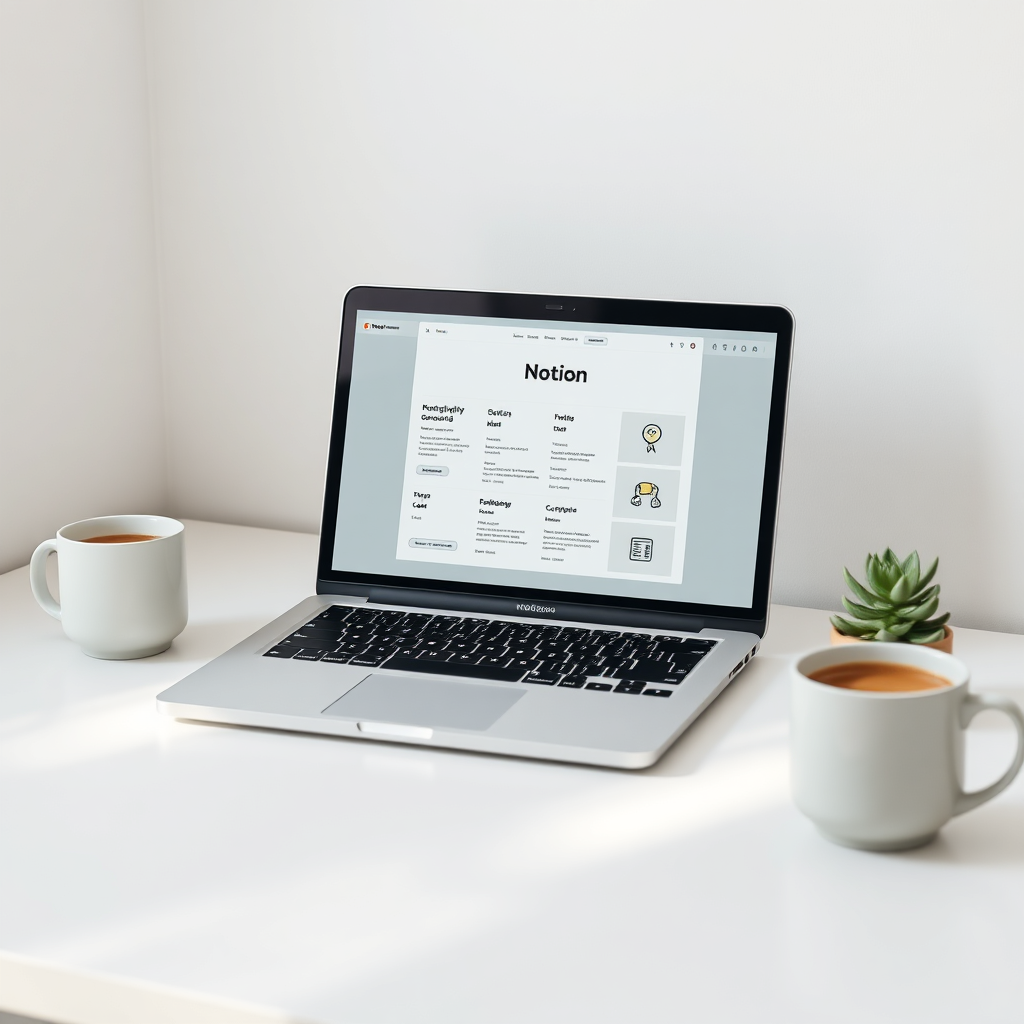 Notion Life Operating System Template Mockup