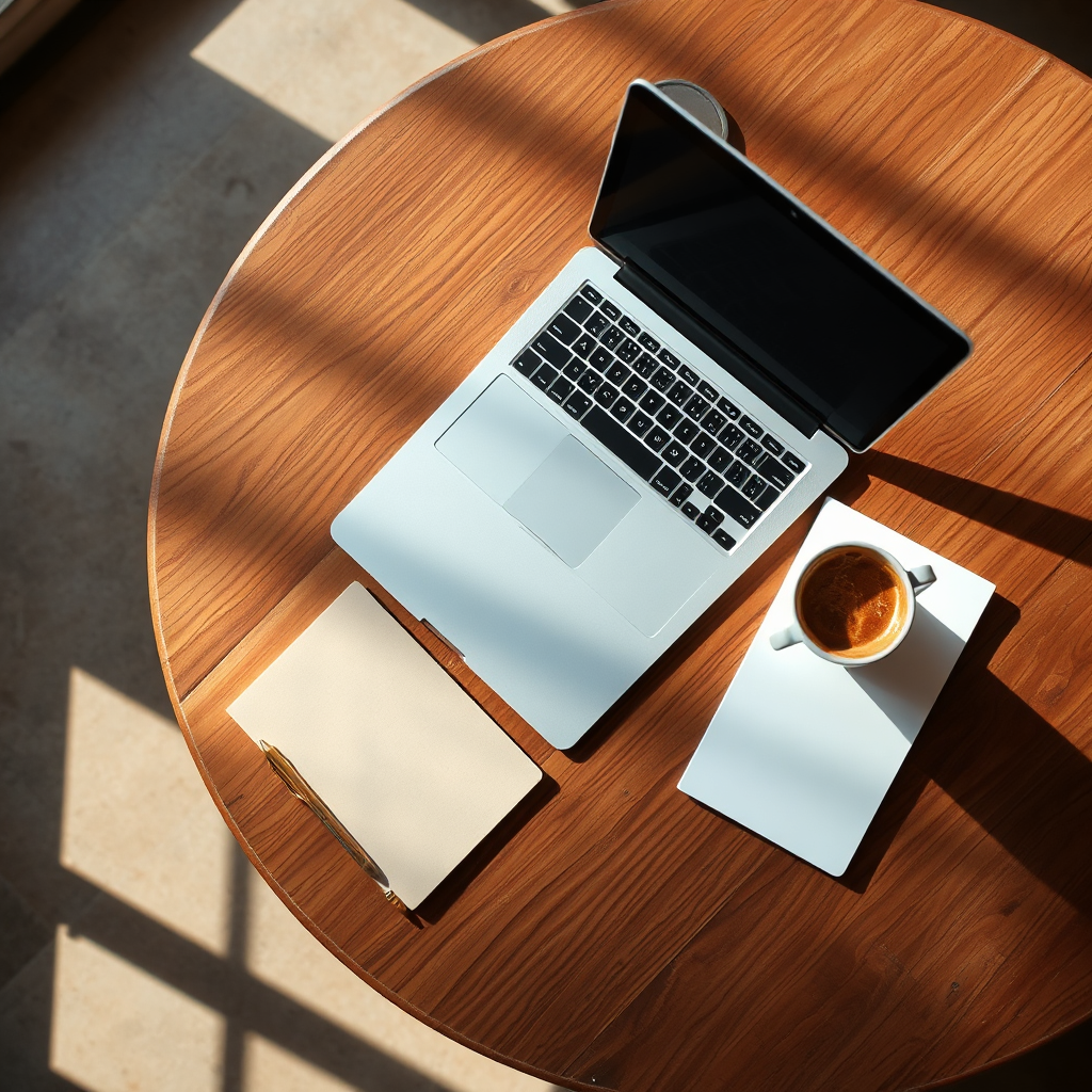 Aesthetic remote workspace setup