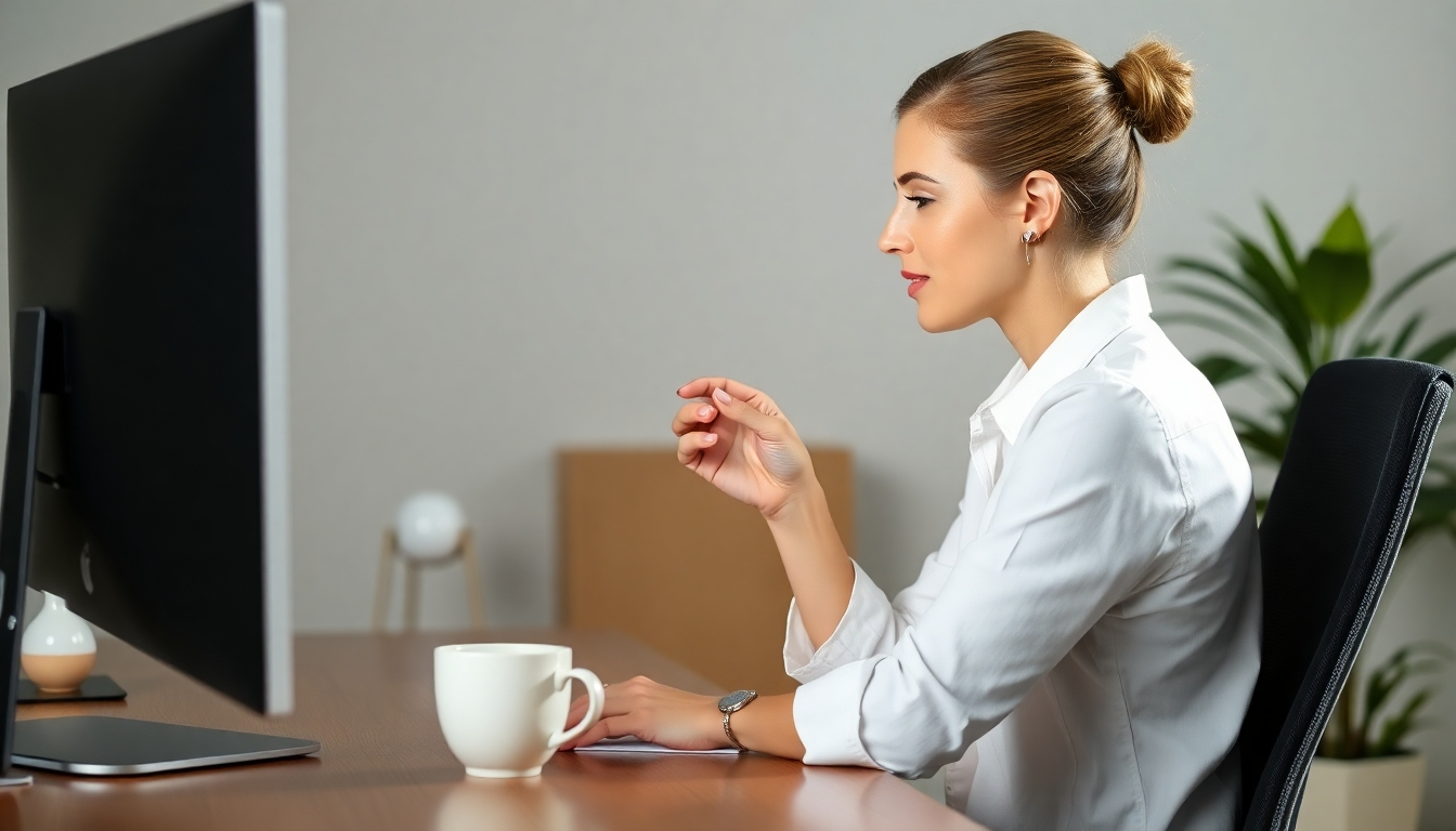 Photorealistic image, 4K resolution, of a stressed business owner frantically working on a video editing software, contrasted with a relaxed business owner sipping coffee, viewing a finished promotional reel on their phone. The first half of the image should have harsh, busy lighting, while the second half is serene and calm, using soft, warm light. The textures are realistic, representing the stress of work and the relaxation of success. The environment is a home office for the stressed person and a modern coffee shop for the relaxed one.