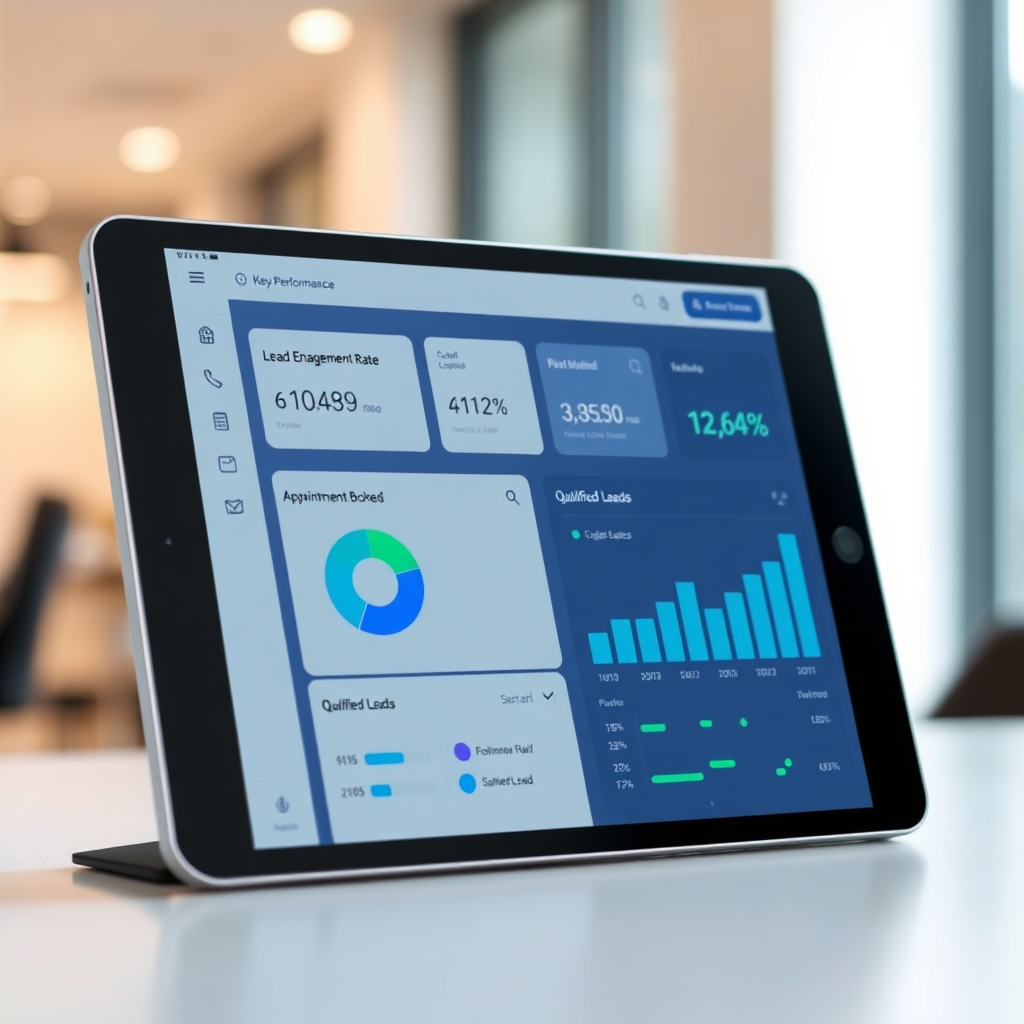 Leadgenguru AI dashboard showing lead engagement and booking