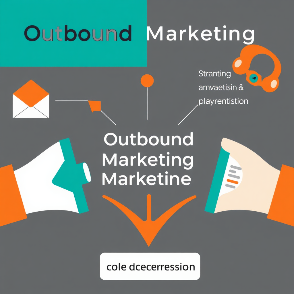 Graphic representing targeted outbound marketing campaigns and direct conversions