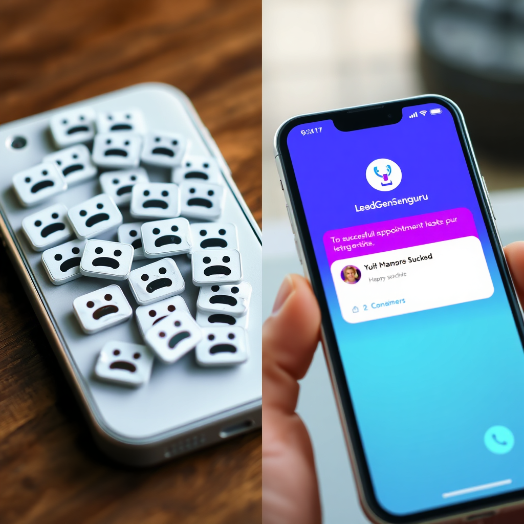 Visual comparison of missed calls vs. AI-booked appointments