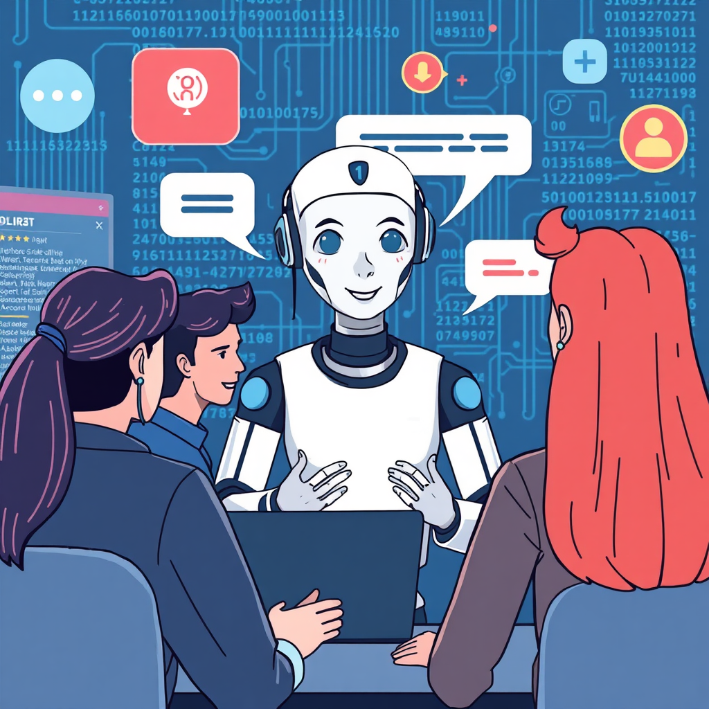 AI assistant interacting with users