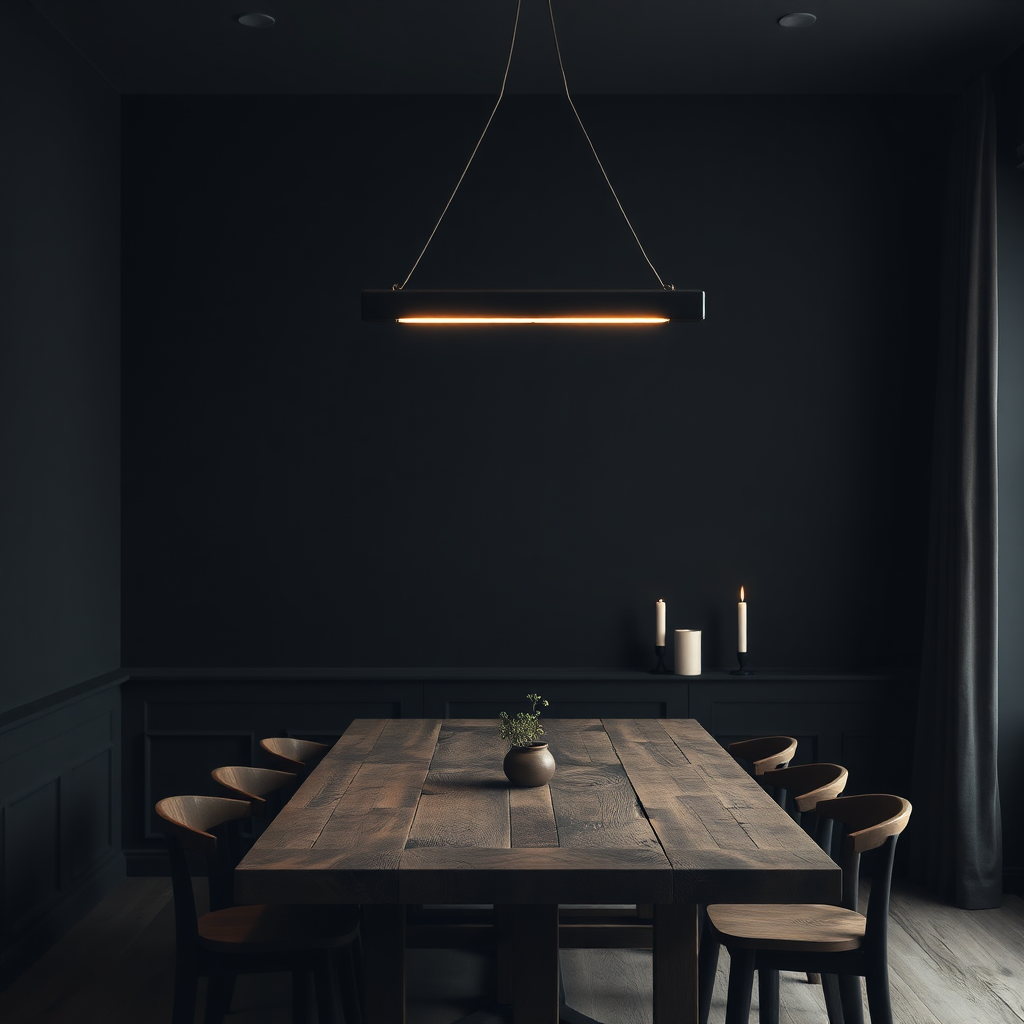 Dark Moody Dining Room