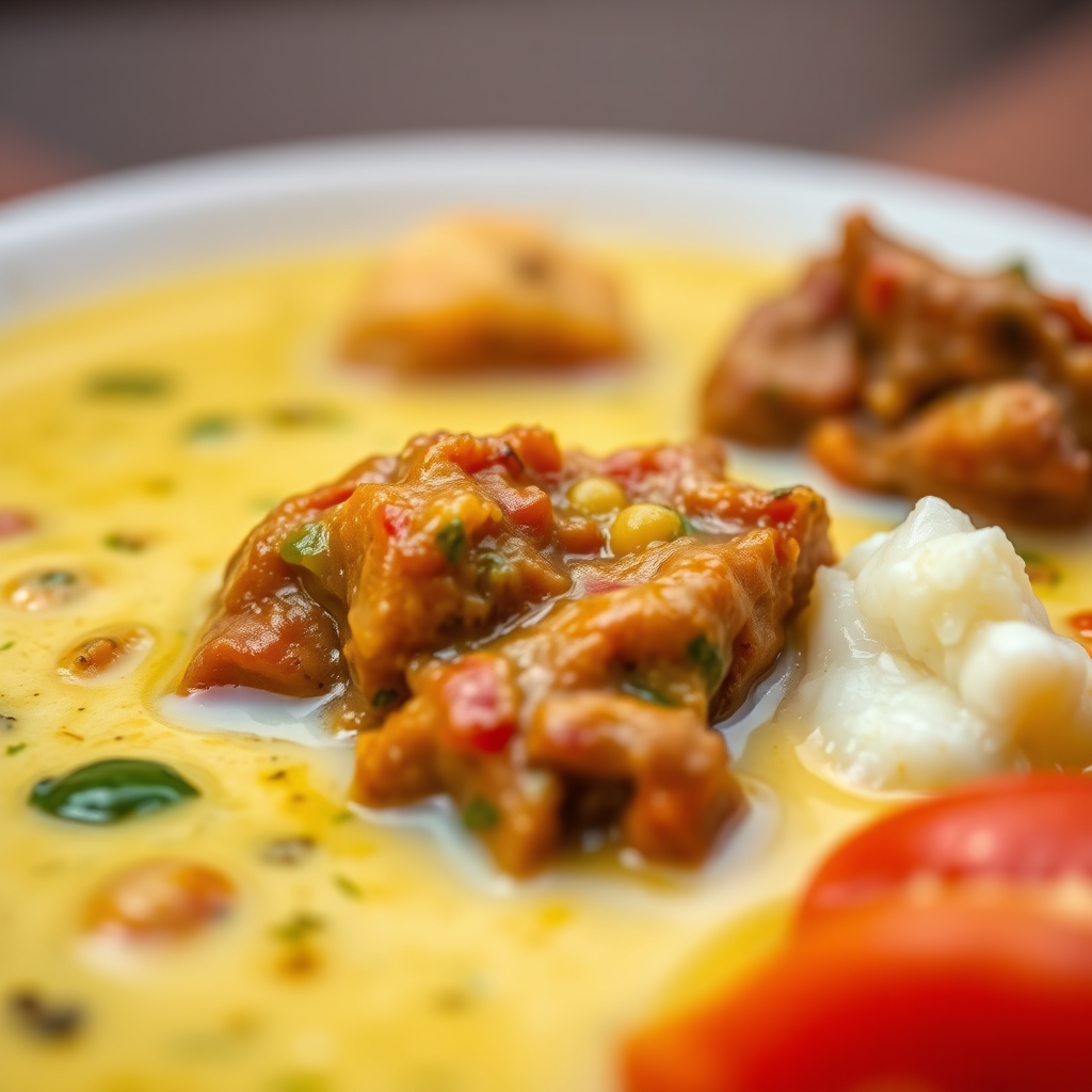 Egusi soup with pounded yam