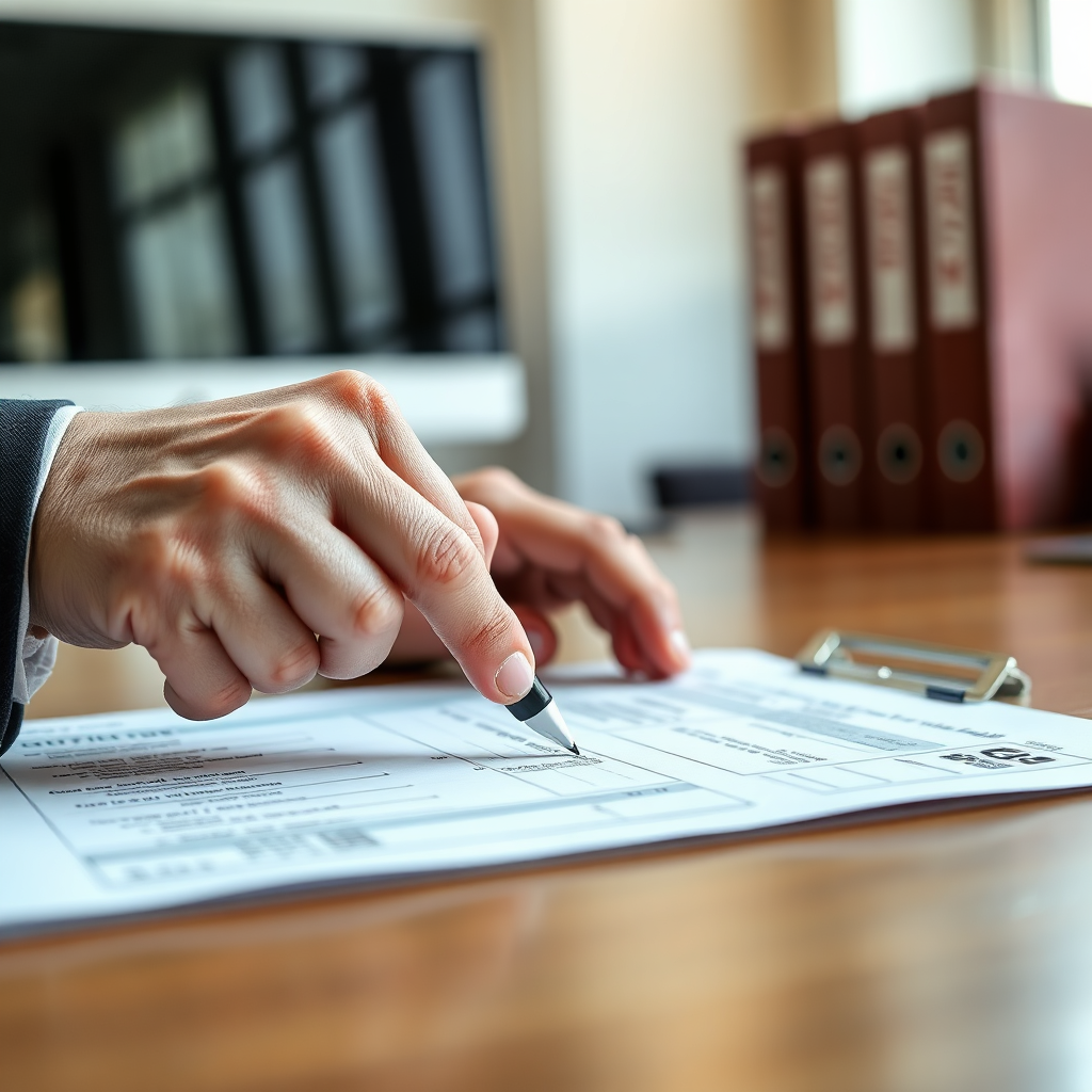 Consultant explaining SGK forms