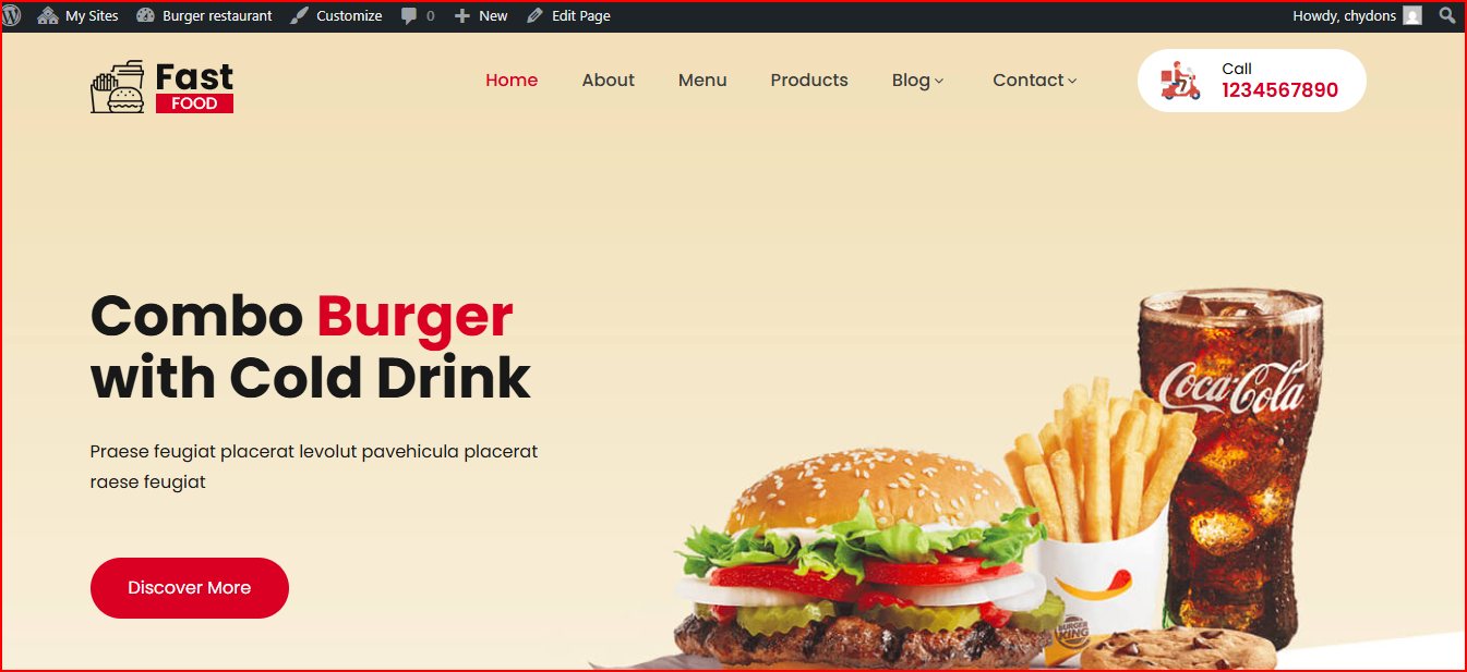 Fast Food Template