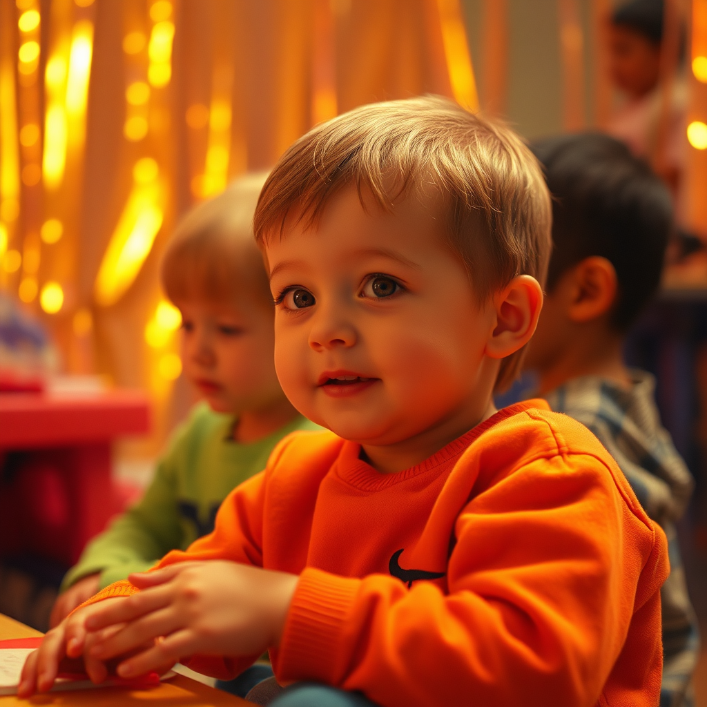 Children's hands doing arts and crafts
