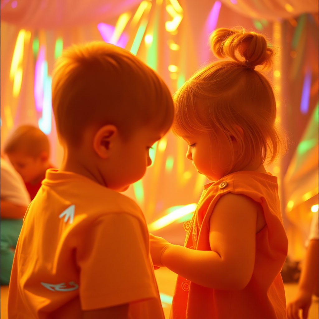 Caregiver holding a child